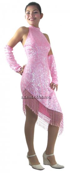 RM508 Sparkling ' Sequin Dancing Competition Costume, Dress - Click Image to Close