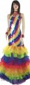TM0910 Tailor Made Fully Sequined Gay Pride RAINBOW Gown