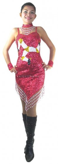 RM370 Sparkling ' Sequin Dance, Isle Of Man FLAG Dress - Click Image to Close