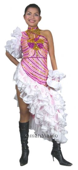 RM330 Sparkling ' Sequin Dance, Spanish Flamenco Costume, Dress - Click Image to Close