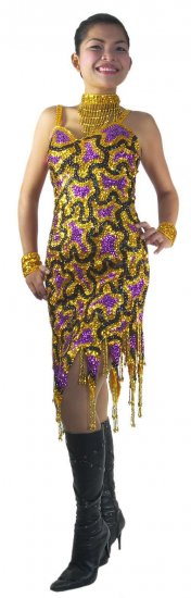 RM533 Sparkling ' Latin Sequin Dance, Occasion Costume, Dress - Click Image to Close