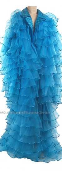 STC2055 Tailor Made Sparkling Organza Ruffle Costume - Click Image to Close