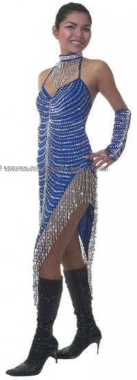 TM1014 TAILOR MADE Latin, Salsa Sparkling Sequin Dress - Click Image to Close