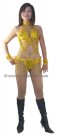SGB19 Glod Sequin Showgirl Dance Bondage Style Bikini
