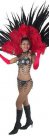 STC2024 FULL LAS VEGAS Showgirl FEATHER BACK HARNESS Costume