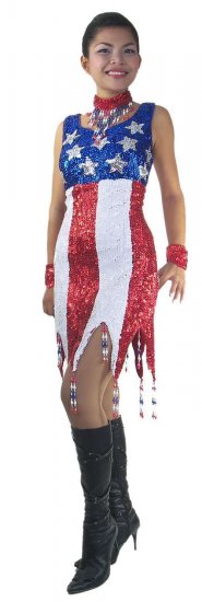 CT523 Sparkling ' Sequin Dance, Occasion USA Dress - Click Image to Close
