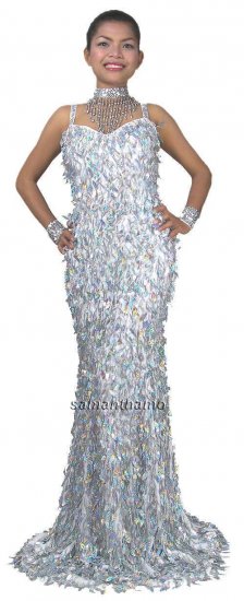 TM5050 Tailor Made Fully Sequined Prom / Ball Gown - Click Image to Close