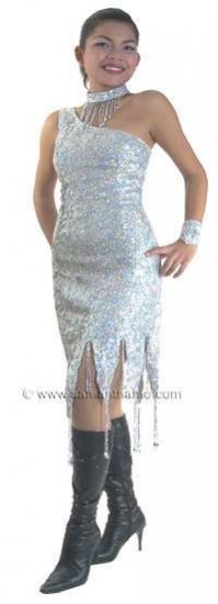 TM1117 Tailor Made Sparkling Sequin Dance Dress - Click Image to Close