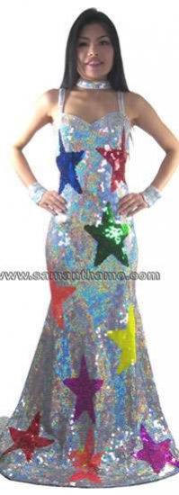 TM2000 TAILOR MADE Sparkling Sequin Cabaret Gown - Click Image to Close
