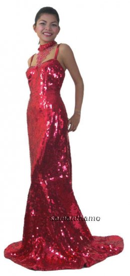 RMD382 Fully Sequined Dance, Occasion Costume, Gown - Click Image to Close