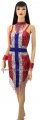 SDW438 Tailor Made Sequin NORWAY FLAG Dance Dress