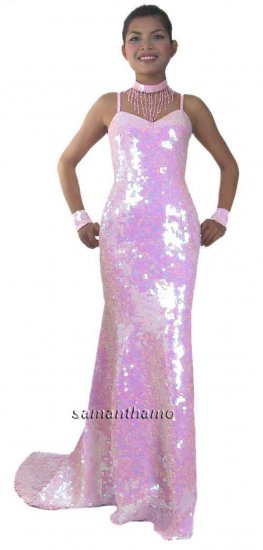 RM418 Sparkling ' Sequin Dance, Occasion Costume, Gown - Click Image to Close