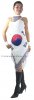 RM402 Sparkling ' Sequin Dance, South Korea Flag Dress