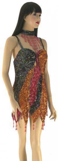 TM4049 Tailor Made Sequin Dance Dress - Click Image to Close