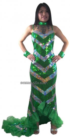 Sparkling Sequin Cabaret Evening Gown TM8003 - Click Image to Close