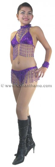 SGB63 Fully Sequined Sparkling Showgirl Lap Dance Bikini - Click Image to Close