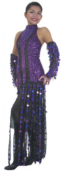TM2059 Tailor Made Sequin Dance Dress - Click Image to Close