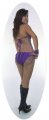 SGB04 Purple Sequin Showgirl Dance Bikini.