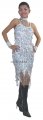 RM548 Sparkling ' Feather Sequin Dance, Occasion Costume, Dress