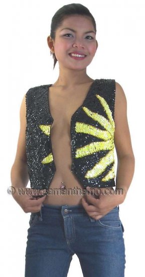 RMW290 Stage, Entertainers Sequin Waistcoat (M) - Click Image to Close