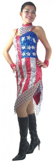 RM340 Sparkling ' Sequin Dance, Occasion Costume, USA Dress - Click Image to Close