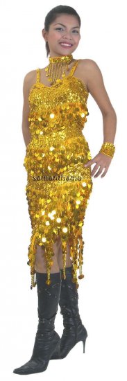 RM572 Sparkling ' Sequin Coin Dance, Occasion Costume, Dress - Click Image to Close