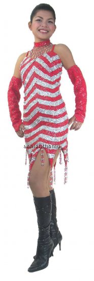 TM1023 Tailor Made Sparkling Sequin Dance Dress - Click Image to Close