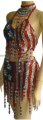 SDW407 Tailor Made Sequin USA FLAG Dance Dress