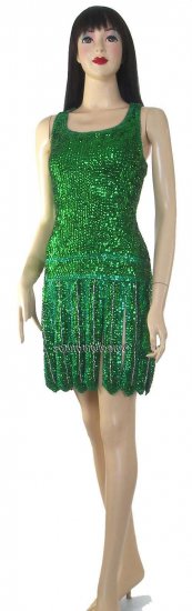 TM1039 Tailor Made Sparkling Sequin Dance Dress - Click Image to Close