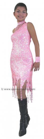 TM1068 Tailor Made Sparkling Sequin Dance Dress - Click Image to Close