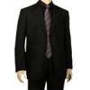 Men's 2 Button Suit in Black - Tailor Made & Perfect Fit! MS501