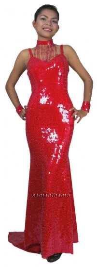 RM300 Sparkling ' Sequin Dance, Occasion Drag Costume, Gown - Click Image to Close