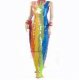 TM0912 Tailor Made Fully Sequined Gay Pride RAINBOW Gown