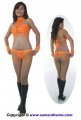 SGB07 Orange Sequin Showgirl Dance Bikini.