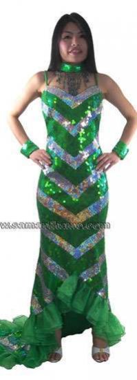 TM2004 TAILOR MADE Sparkling Sequin Cabaret Evening Gown - Click Image to Close