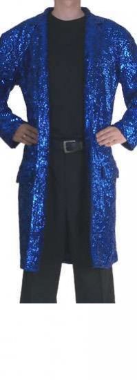CSJ511 Men's Tailor Made Fully Sequined LONG Trench Coats - Click Image to Close