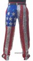 CSJ560 Men's USA Flag Entertainers Sequin Dance Trousers