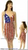 SDW406 Tailor Made Sequin USA FLAG Dance Dress