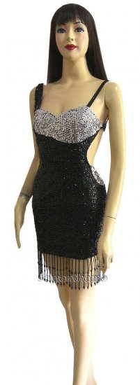 TM1072 Tailor Made Sparkling Sequin Dance Dress - Click Image to Close
