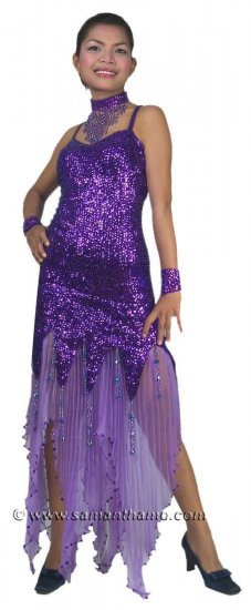 RM328 Sparkling ' Sequin Dance, Ballroom Costume, Gown - Click Image to Close