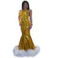 Sparkling Sequin Cabaret Evening Gown TM8006
