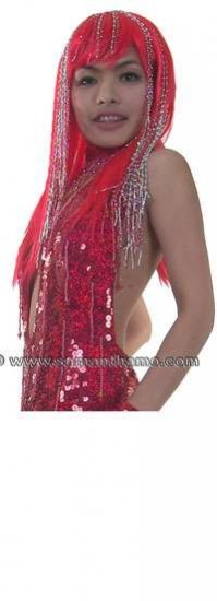 CBS0889 Sequin / Beaded Cher Wig - Click Image to Close