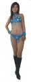 SGB05 Blue Sequin Showgirl Dance Bikini.