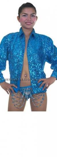 CSJ505 Ladies Tailor Made Fully Sequined Stage Jacket - Click Image to Close
