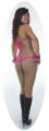 SGB06 Pink Sequin Showgirl Dance Bikini.
