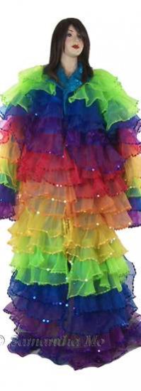 STC2057 Tailor Made GAY PRIDE RAINBOW Ruffle Costume - Click Image to Close