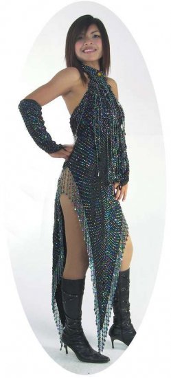 CT544 Sparkling ' Sequin Dancing Competition Costume, Dress - Click Image to Close