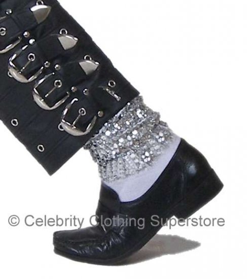 MJ Professional Entertainers ! Sequin BAGGY Socks (Pro Series) - Click Image to Close