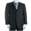 Men's Black 3 Button Pinstriped Suit - Tailor Made 7 - 10 Days!