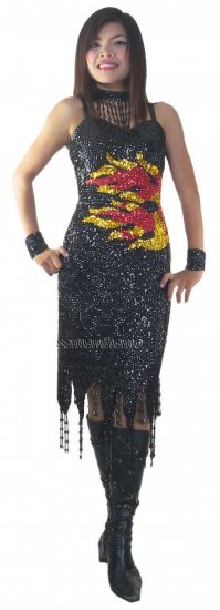 TM1034 Tailor Made Sparkling Sequin Dance Dress - Click Image to Close